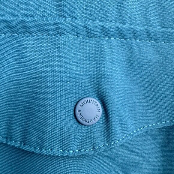 Mountain Hardwear Mens Short Sleeve Button Down Shirt Size XX Large 2X Vented Hi - Picture 6 of 12
